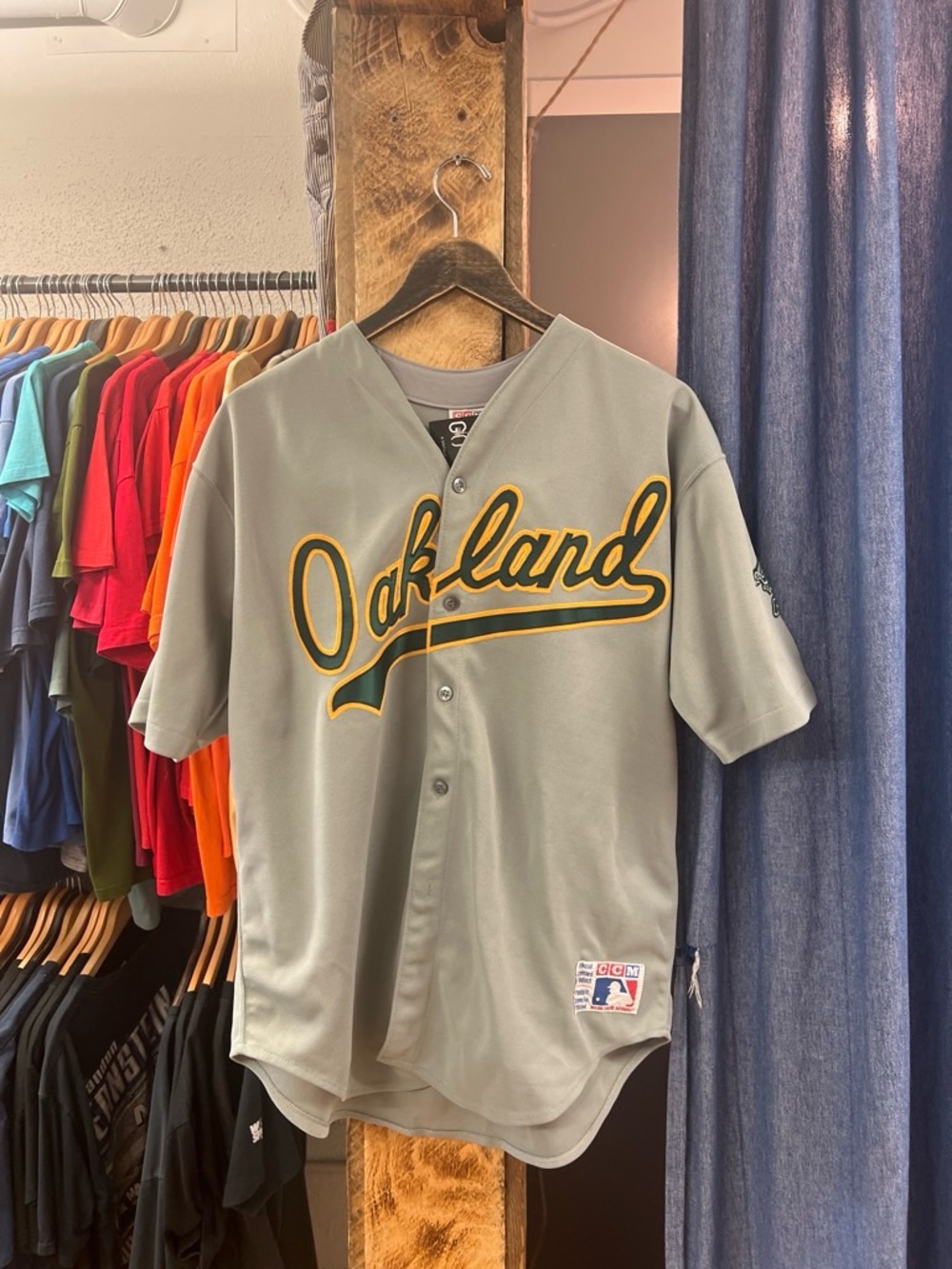 Vintage Oakland Athletics Grey baseball jersey